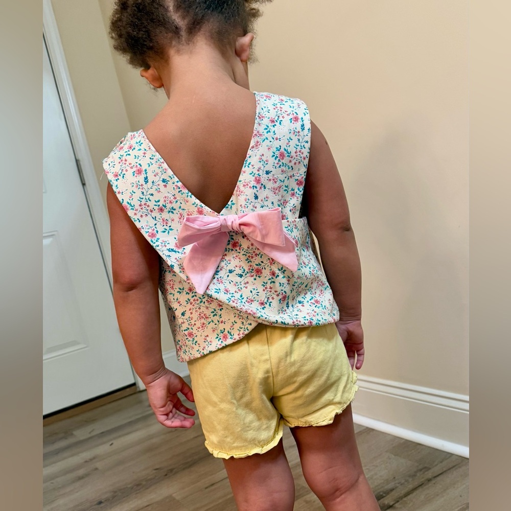 Handmade toddler crossover top (multiple size options)